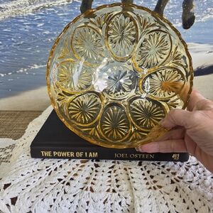 Anchor Hocking Amber Glass Plate